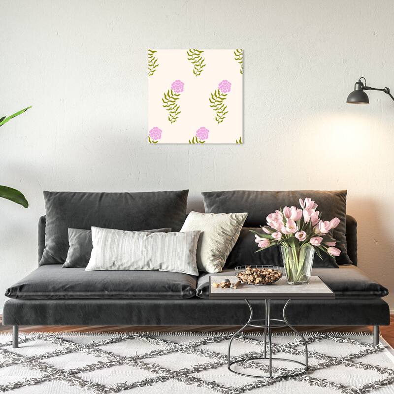 Wynwood Studio Canvas Floral and Botanical Expansion of Flowers Purple and Violet Modern & Contemporary Wall Art Canvas Print