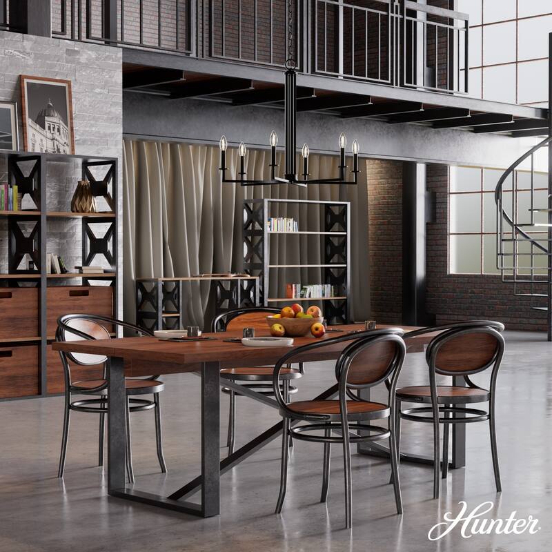Hunter Bearden Chandelier - Entry, Dining Room, Kitchen Island - Transitional, Industrial, Contemporary, Candle