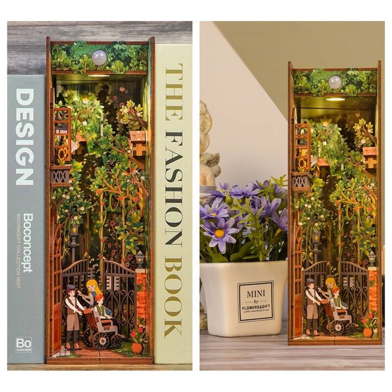 DIY 3D Book Nook Kit - Secret Garden 80pcs
