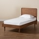 preview thumbnail 8 of 8, Gisa Mid-Century Modern Transitional Wood Twin Size Platform Bed