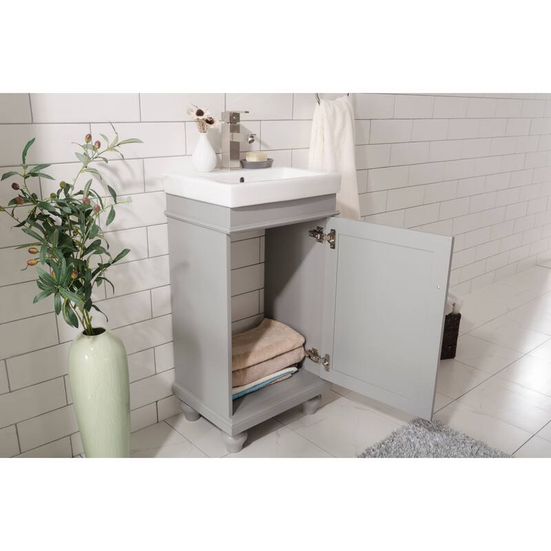 Legion Furniture 18" Gray SINK VANITY WLF9318-G