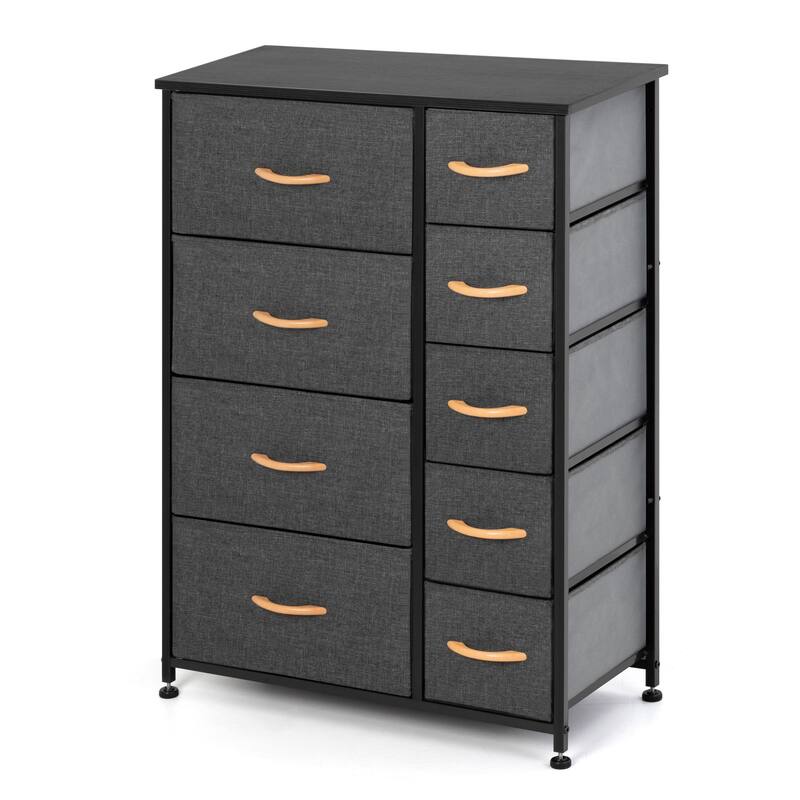 Pellebant Fabric Vertical Dresser Storage Tower with 9 Drawers