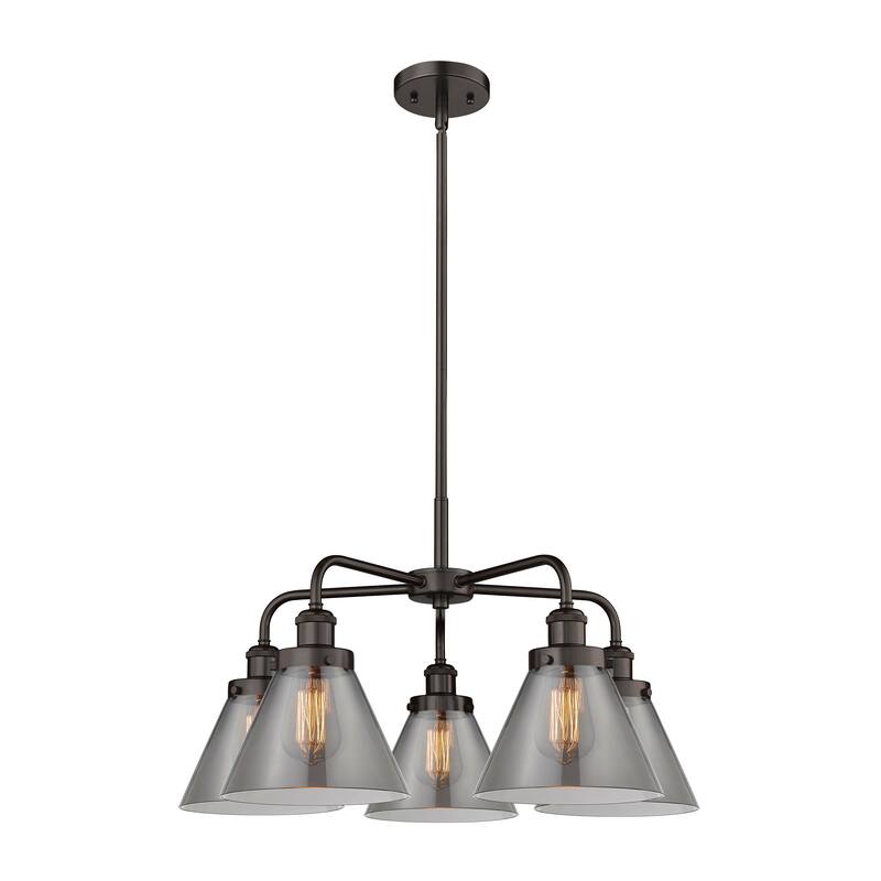 Innovations Lighting Cone - 5 Light 26" Stem Hung Chandelier