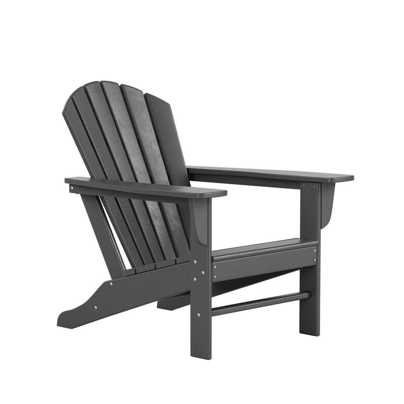 Altura Outdoor 5-Piece Adirondack Chair With Square Coffee Table Conversation Set