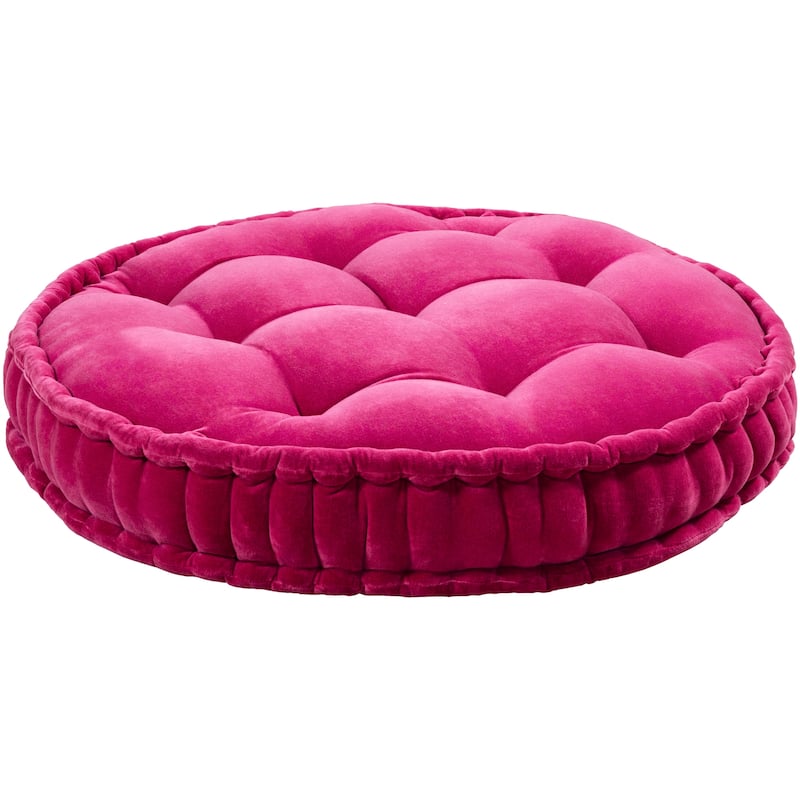 Livabliss Atlanta Deep Button Tufted Velvet Floor Pillow