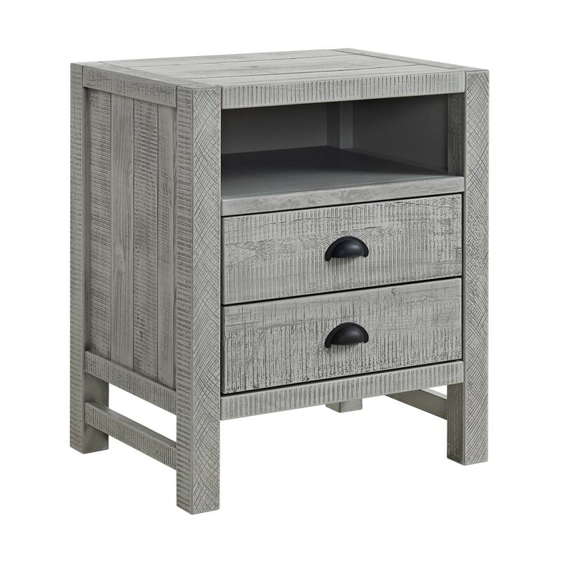 Arden 2-Drawer Wood Nightstand