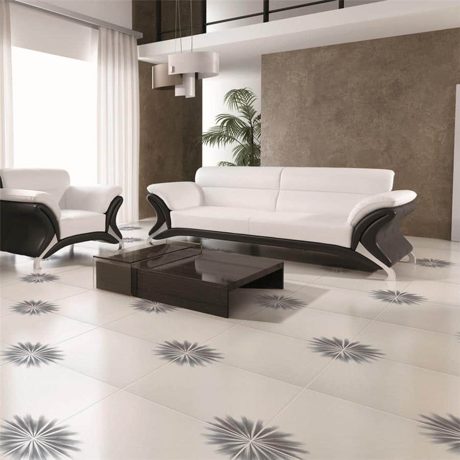 Merola Tile Pisa Blanco 17-3/4" x 17-3/4" Ceramic Floor and Wall Tile