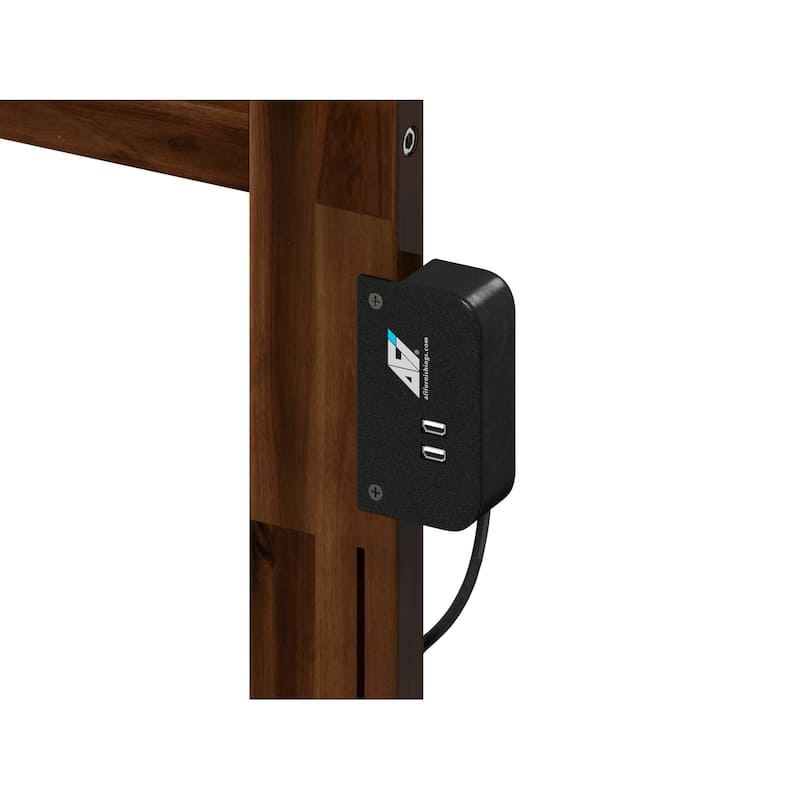 AFI Canyon Wood Headboard with Attachable Charger