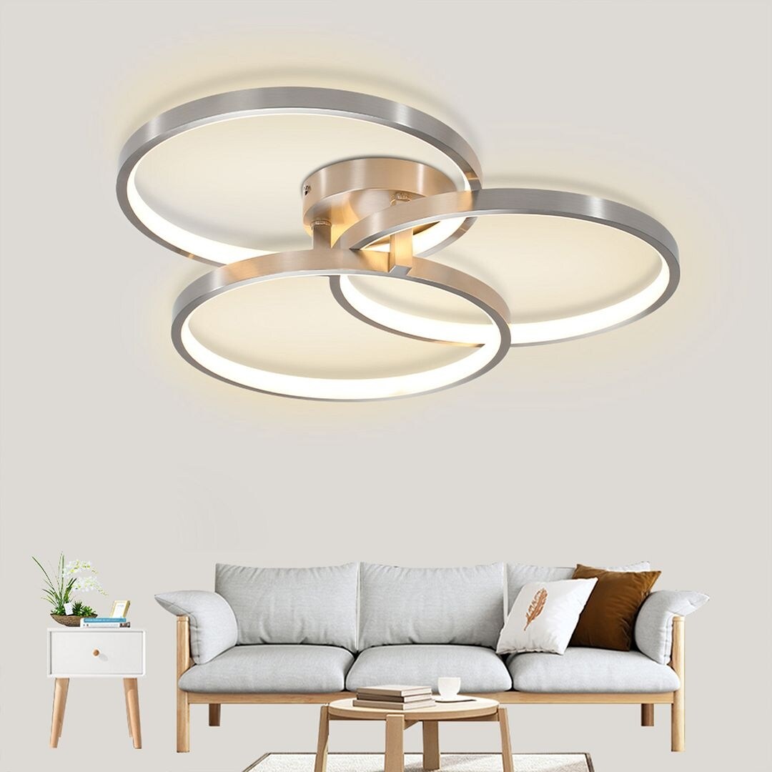 Modern Semi Recessed Ceiling Light Inner Ring LED Bed Bath Beyond 41804376