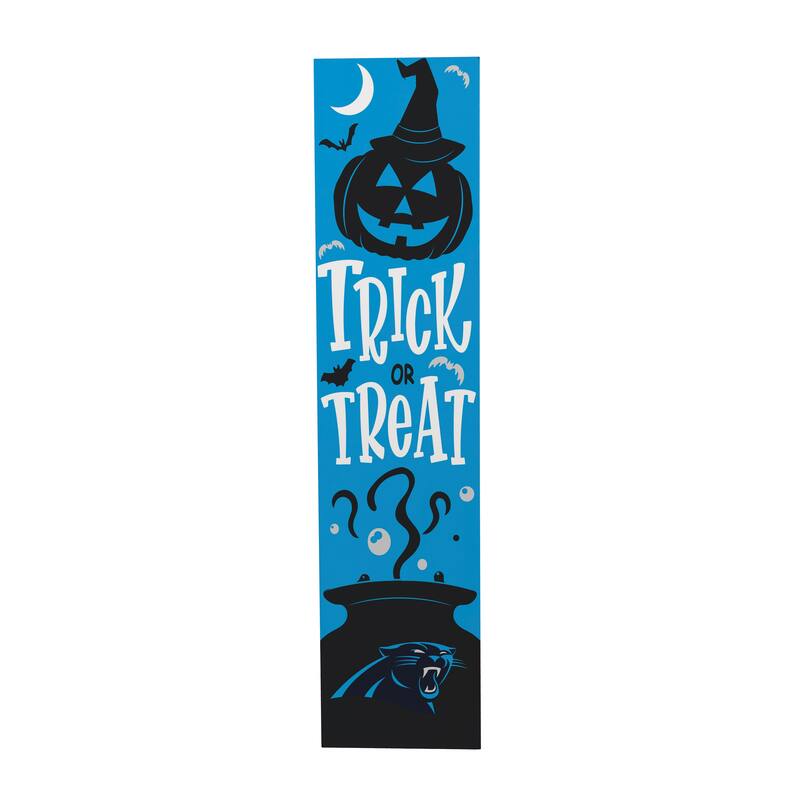 47" Double Sided Seasonal Porch Leaner, Carolina Panthers - 47" x 11.25"