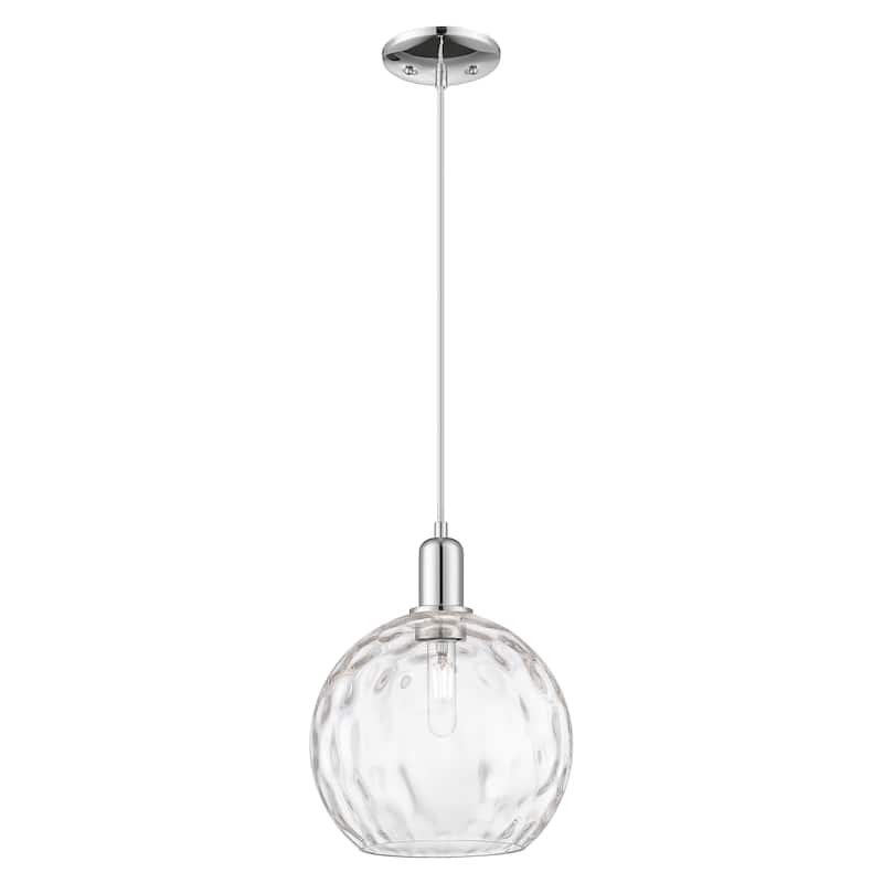 Innovations Lighting Endless Possibilities Arcadia - Athens Water Glass - 1 Light 10" Cord Hung Mini Pendant - Polished Chrome