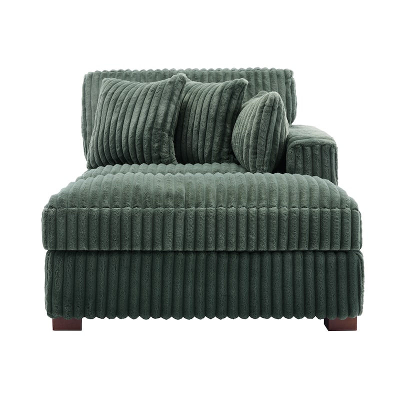 Modern Indoor Chaise Lounge Couch with Pillows