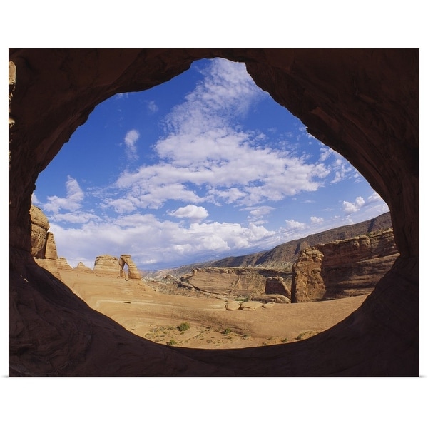 "Rock formations on a landscape, Arches National Park, Utah" Poster Print