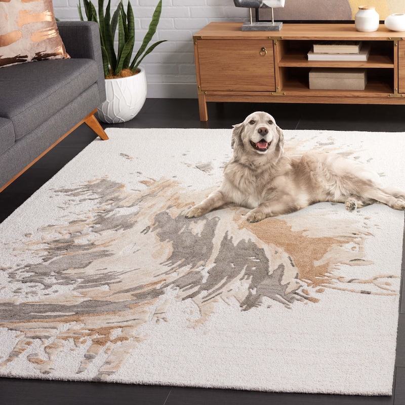 SAFAVIEH Handmade Fifth Avenue Anneros Mid-Century Modern Wool Rug