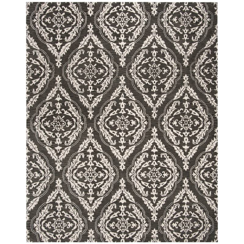 SAFAVIEH Handmade Blossom Iwona Modern Floral Wool Rug