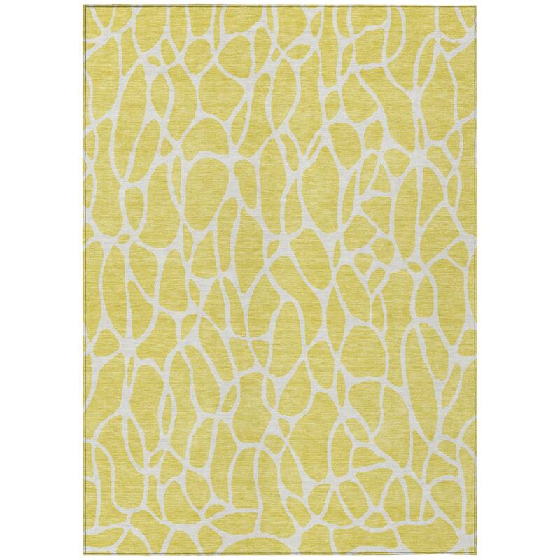 HomeRoots Geometric Transitional Rectangle Outdoor Rug