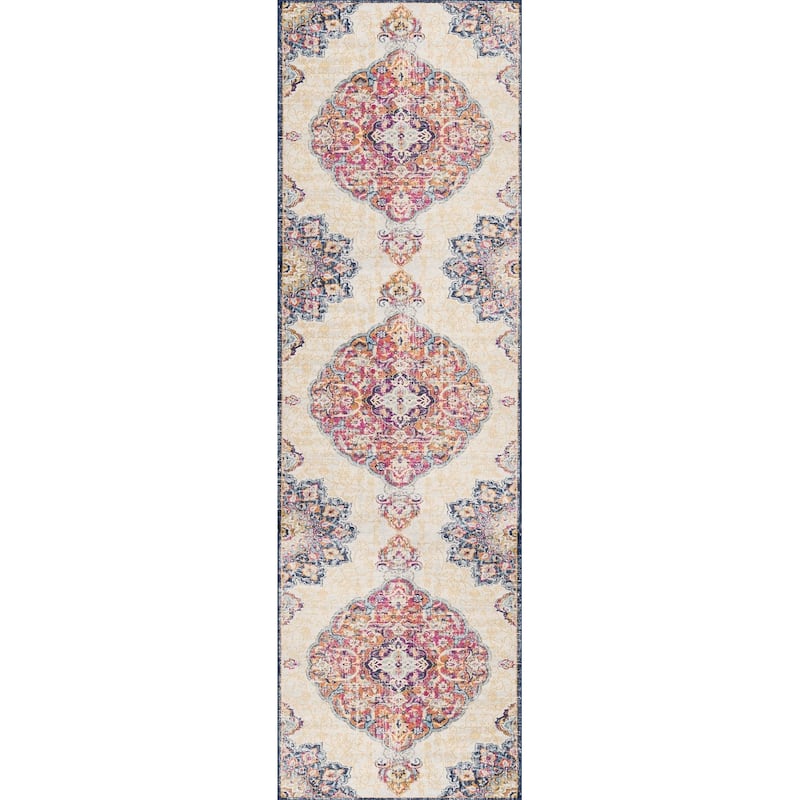 HomeRoots Oriental Southwest Runner Area Rug - 168.00 in. x 27.00 in. x 0.40 in.