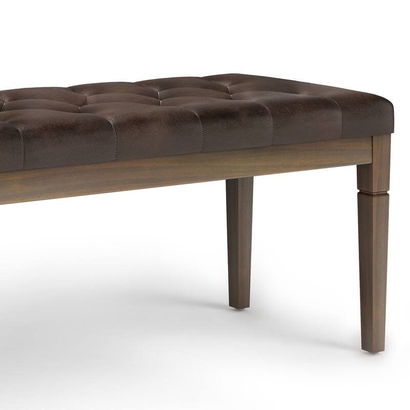 WYNDENHALL Hopewell 48 inch Wide Traditional Rectangle Ottoman Bench