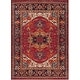 preview thumbnail 2 of 5, Anna Red & Black Updated Traditional Area Rug - 5' 3" x 7' 3"