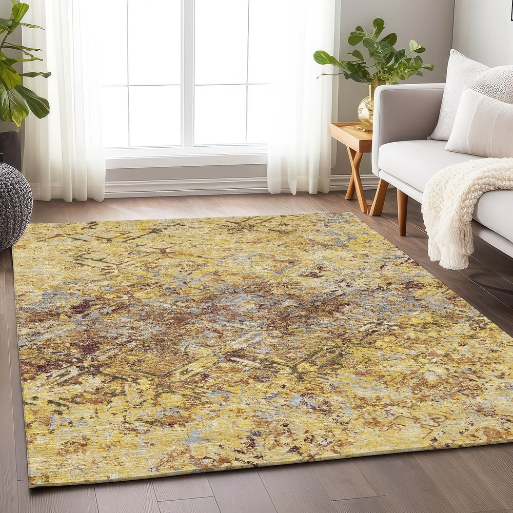 Premium Washable Super Soft Trellis Distressed Mayfield Rug