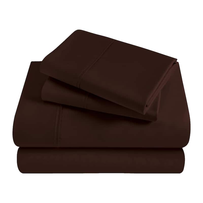 Superior Egyptian Cotton 300 Thread Count Solid Deep Pocket Sheet Set