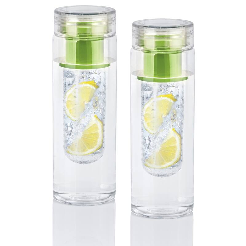 InFuzeH20 Fruit-Infuser Water Bottle, 2-pack