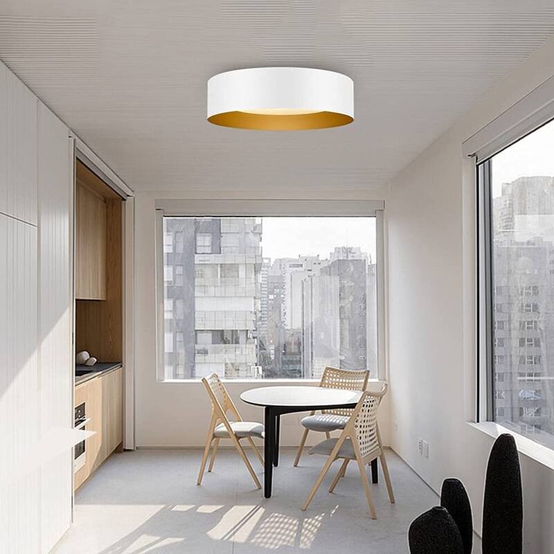 Modern Minimalist Round Drum Flush Mount Ceiling Lights