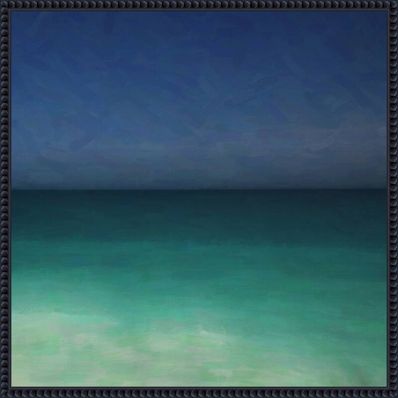 Tropical Ocean by Lynann Colligan Framed Canvas Wall Art Print