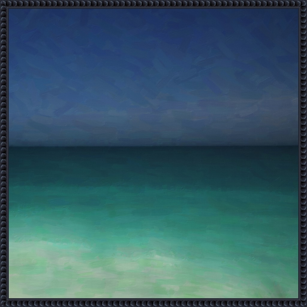 Tropical Ocean by Lynann Colligan Framed Canvas Wall Art Print