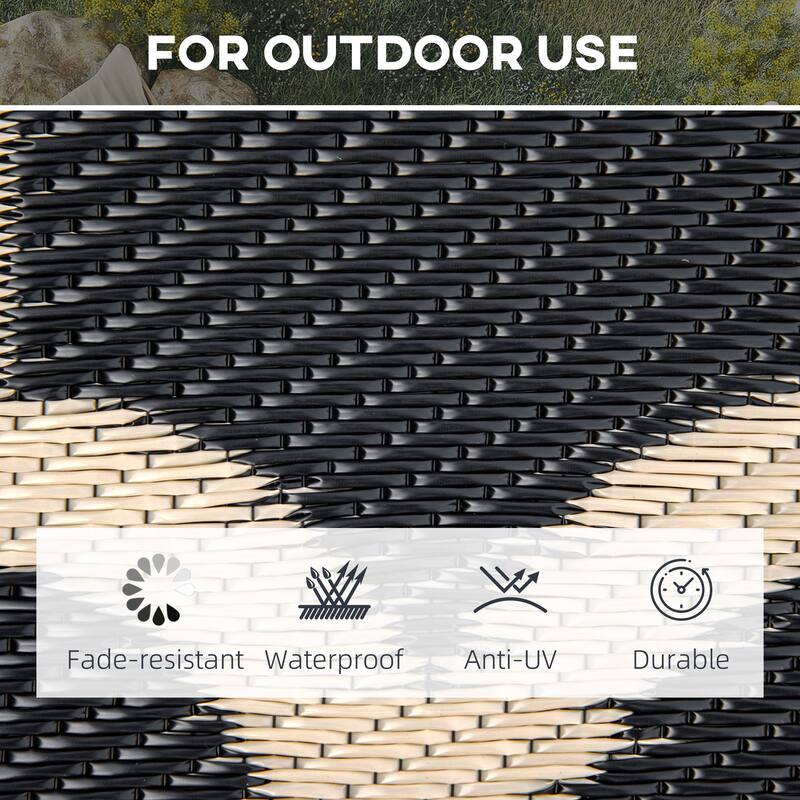 9' x 18' Reversible Outdoor Waterproof Portable Camping Carpet - 9' x 18'