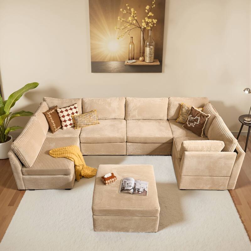 OVIOS Cloud-Like L-Shaped Sofa