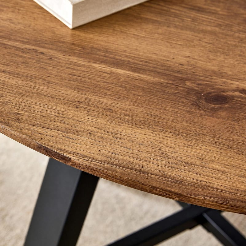 42" Round Dining Table - Metal Legs, Multi-Use