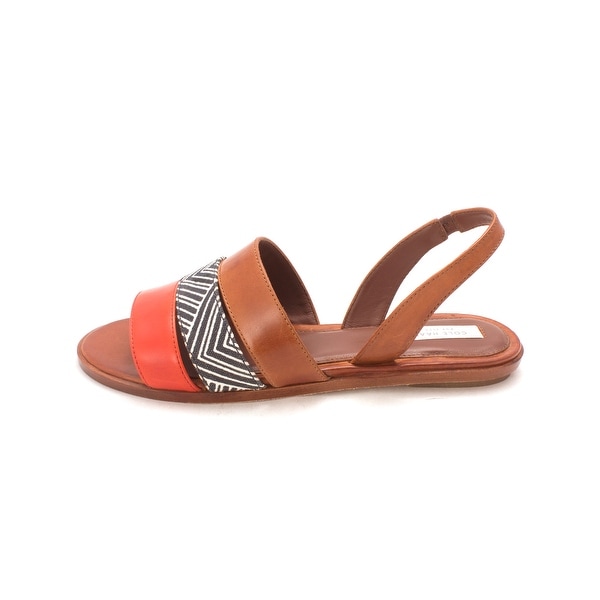 Cole Haan Womens Kimberlysam Canvas Open Toe Casual Slingback Sandals - 6
