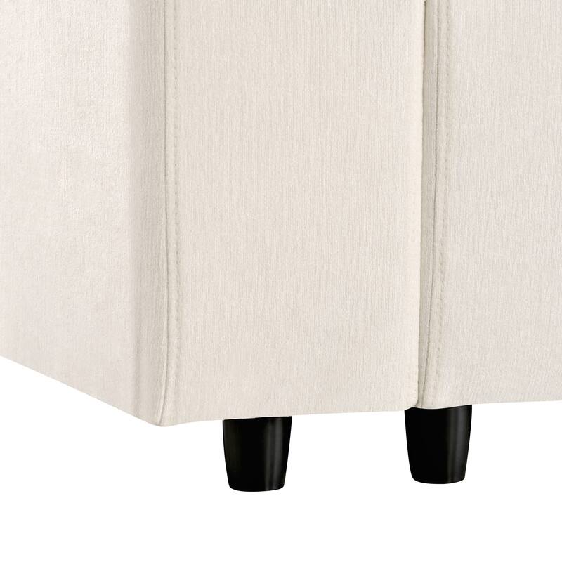 4-Seater Sectional Sofa with USB, Bluetooth, & Wireless Charging