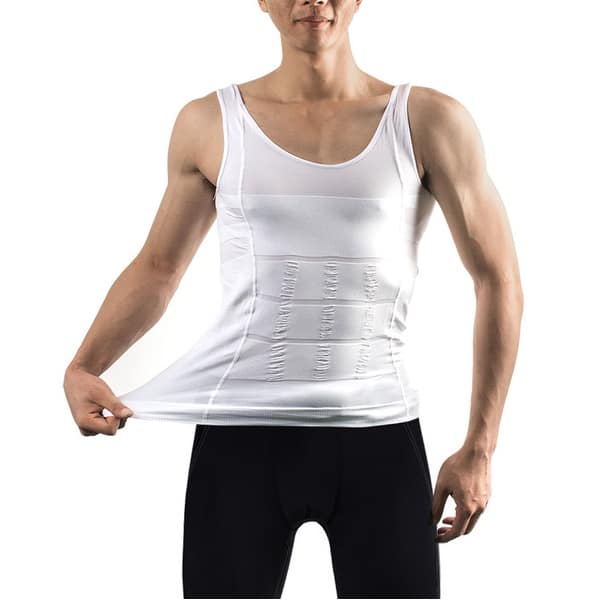 Menundefineds Body Shaper For Men Slimming Shirt Waist Vest lose Weight Sport Training M - Overstock 29605814