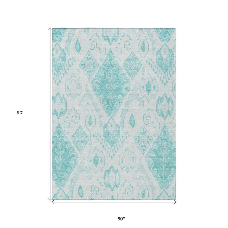 HomeRoots Moroccan Transitional Rectangle Outdoor Rug