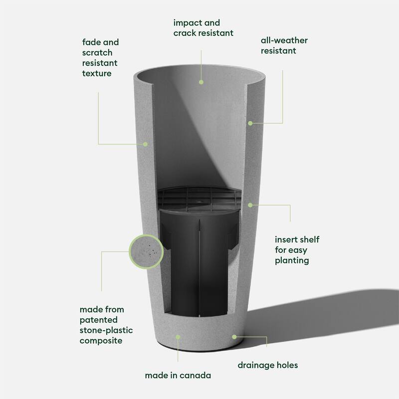 Veradek Pure Series Selena 28" Planter
