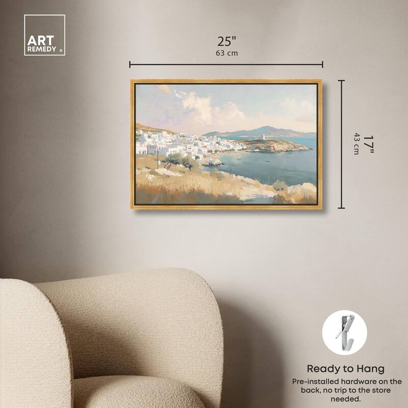 Sunrise Greece Canvas by Art Remedy