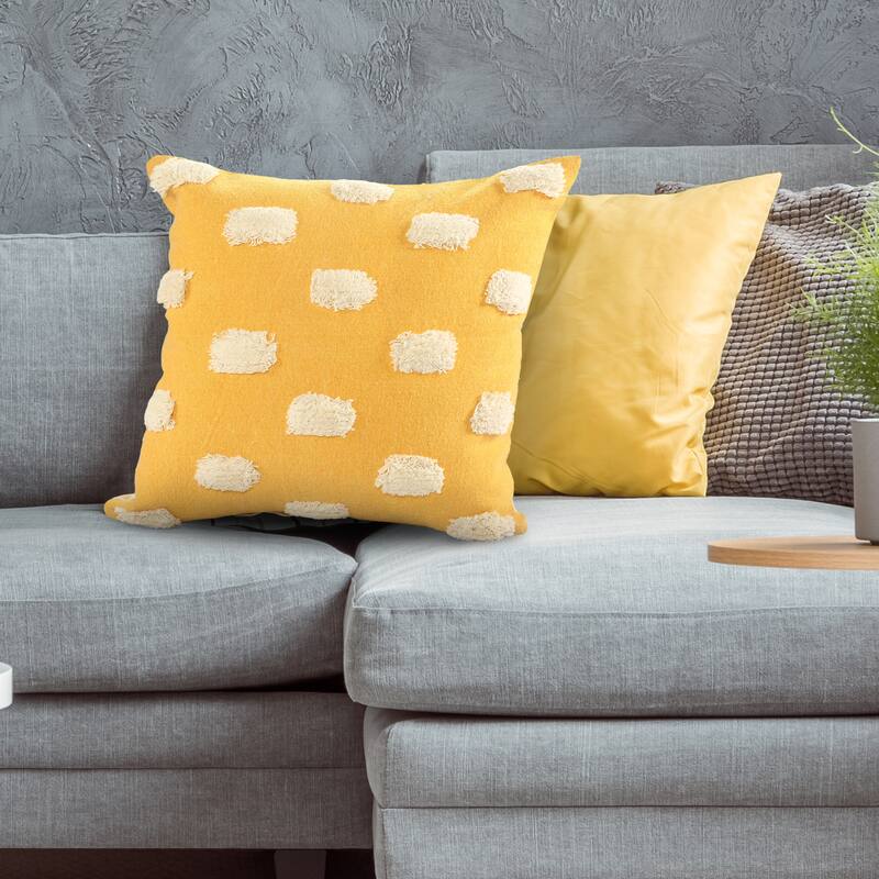 Sevita Zeal Light Pom-pom Cotton Throw Pillow, Set of 2