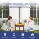 preview thumbnail 12 of 19, Kids Picnic Table and Bench Set with Cushions and Height Adjustable Umbrella - 35" x 17.5" x 20"