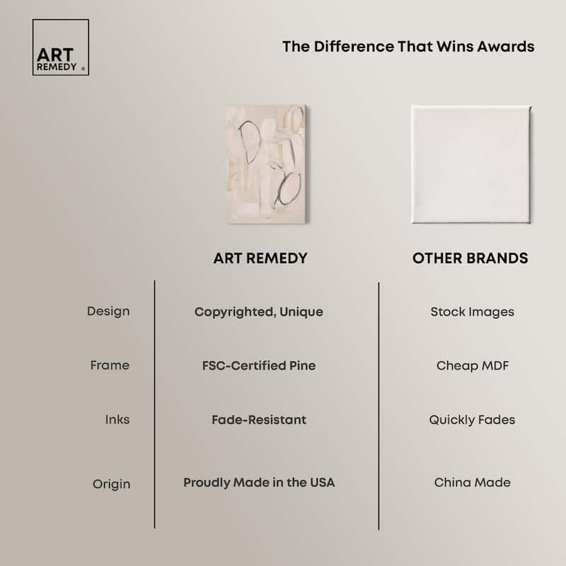 Faded Outlines II Canvas by Art Remedy, Gallery Wrapped