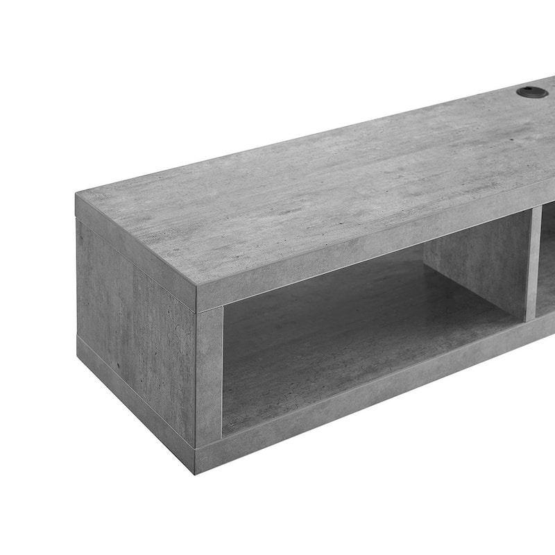 Wall Mounted TV Console Entertainment Center Wall Decor Shelve Storage