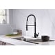 preview thumbnail 26 of 29, UltraFaucets Euro Collection Spring Spout Kitchen Faucet With Pull-Down Spray