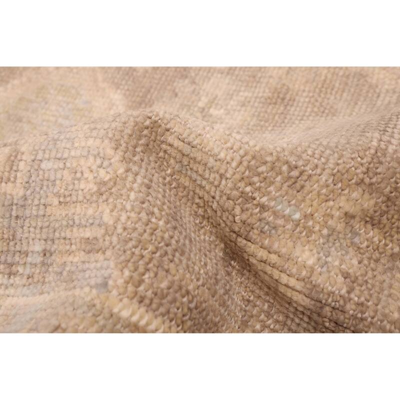 ECARPETGALLERY Hand-knotted Kavya Oushak Taupe Wool Rug - 5'11 x 9'2