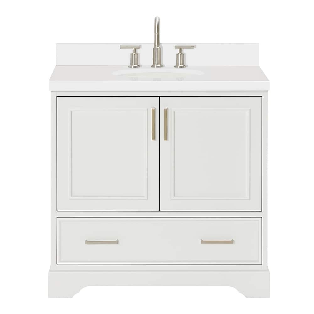 Ariel M037SWQOVO Stafford 36" Free Standing Single Basin Vanity Set