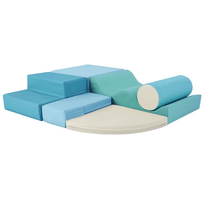 6 Piece Soft Climb and Crawl Foam Playset for Kids