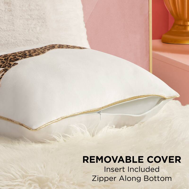 Juicy Couture Velvet Cheetah Pillow 14" x 24"