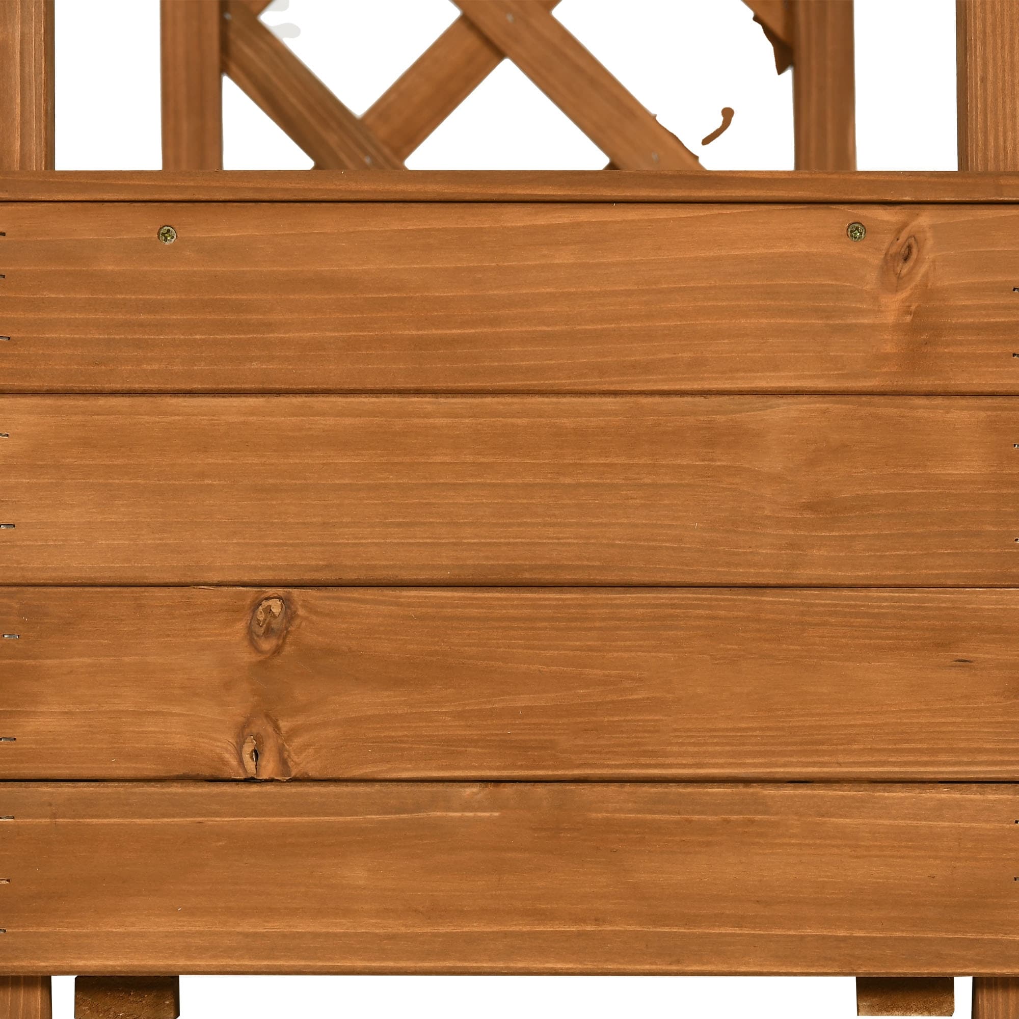 Moasis Outdoor Wood Planter Box with Arch Trellis