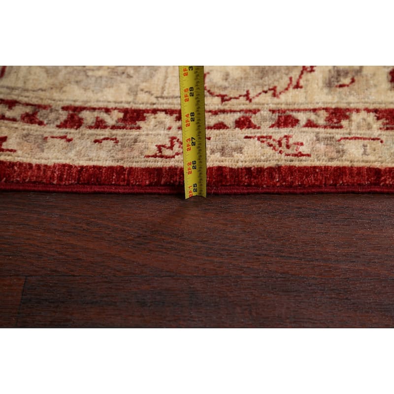 Traditional Floral Peshawar Oriental Wool Area Rug Hand-knotted Carpet - 8'0" x 9'10"