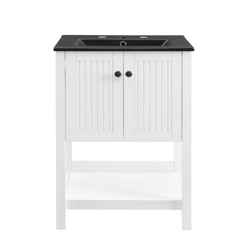 Prestige 24" Bathroom Vanity - White Black